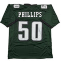 autographed-signed-jaelan-phillips-philadelphia-midnight-green-football-jersey-psa-dna-coa