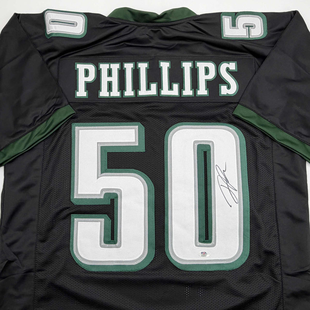autographed-signed-jaelan-phillips-philadelphia-black-football-jersey-psa-dna-coa