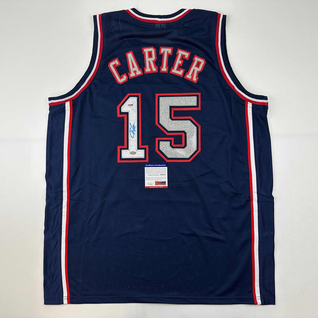 autographed-signed-vince-carter-new-jersey-nj-navy-blue-basketball-jersey-psa-dna-coa