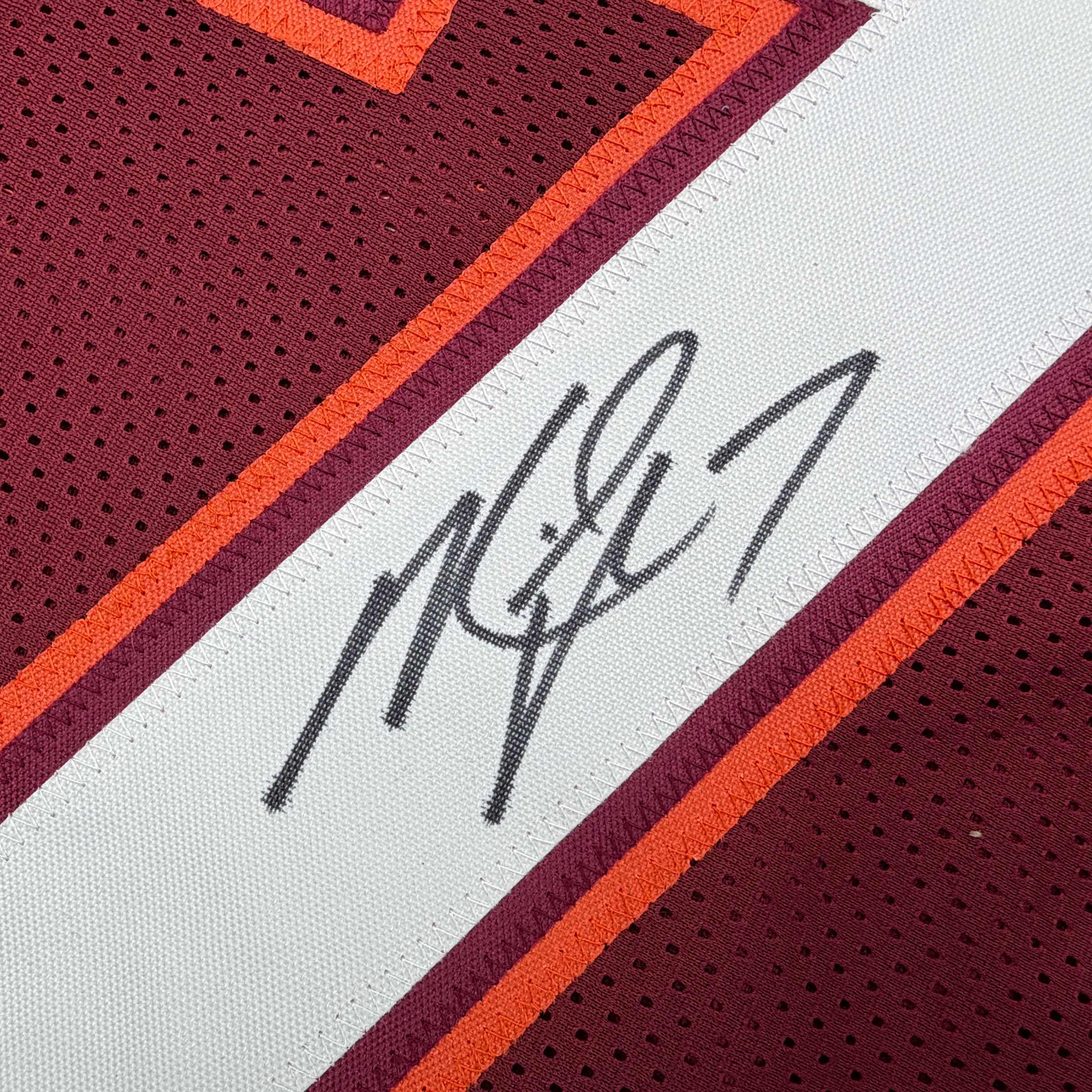 autographed-signed-michael-mike-vick-virginia-tech-maroon-college-football-jersey-beckett-bas-coa