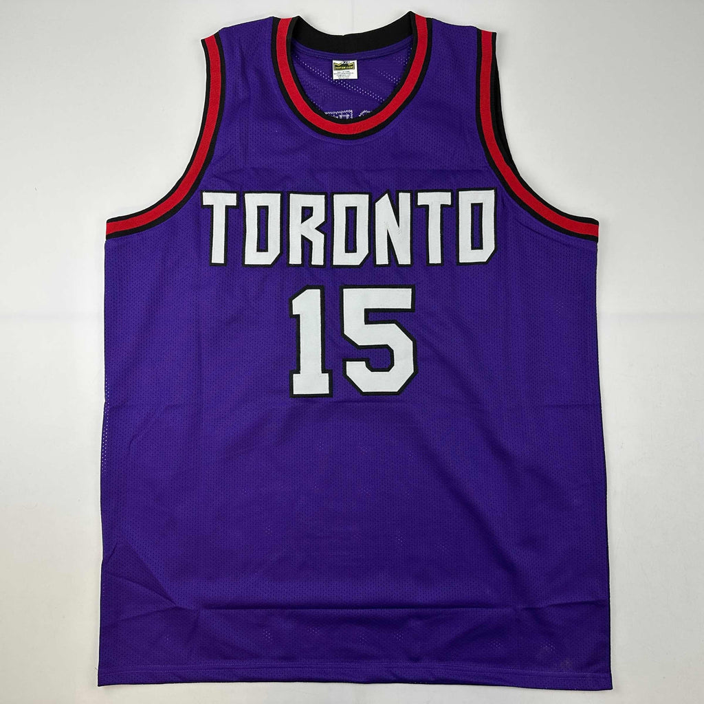 autographed-signed-vince-carter-toronto-purple-basketball-jersey-psa-dna-coa