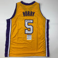 autographed-signed-robert-horry-los-angeles-la-yellow-basketball-jersey-psa-dna-coa