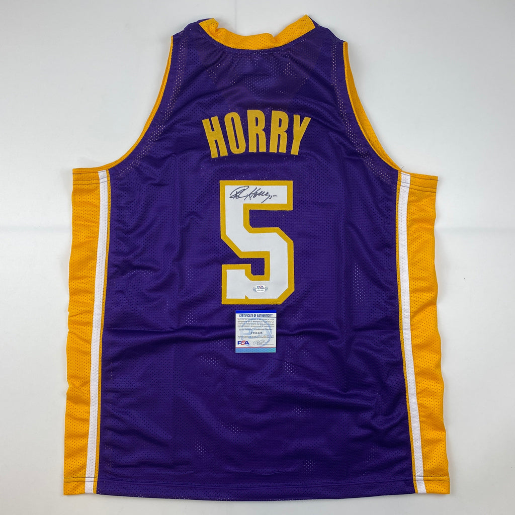 autographed-signed-robert-horry-los-angeles-la-purple-basketball-jersey-psa-dna-coa