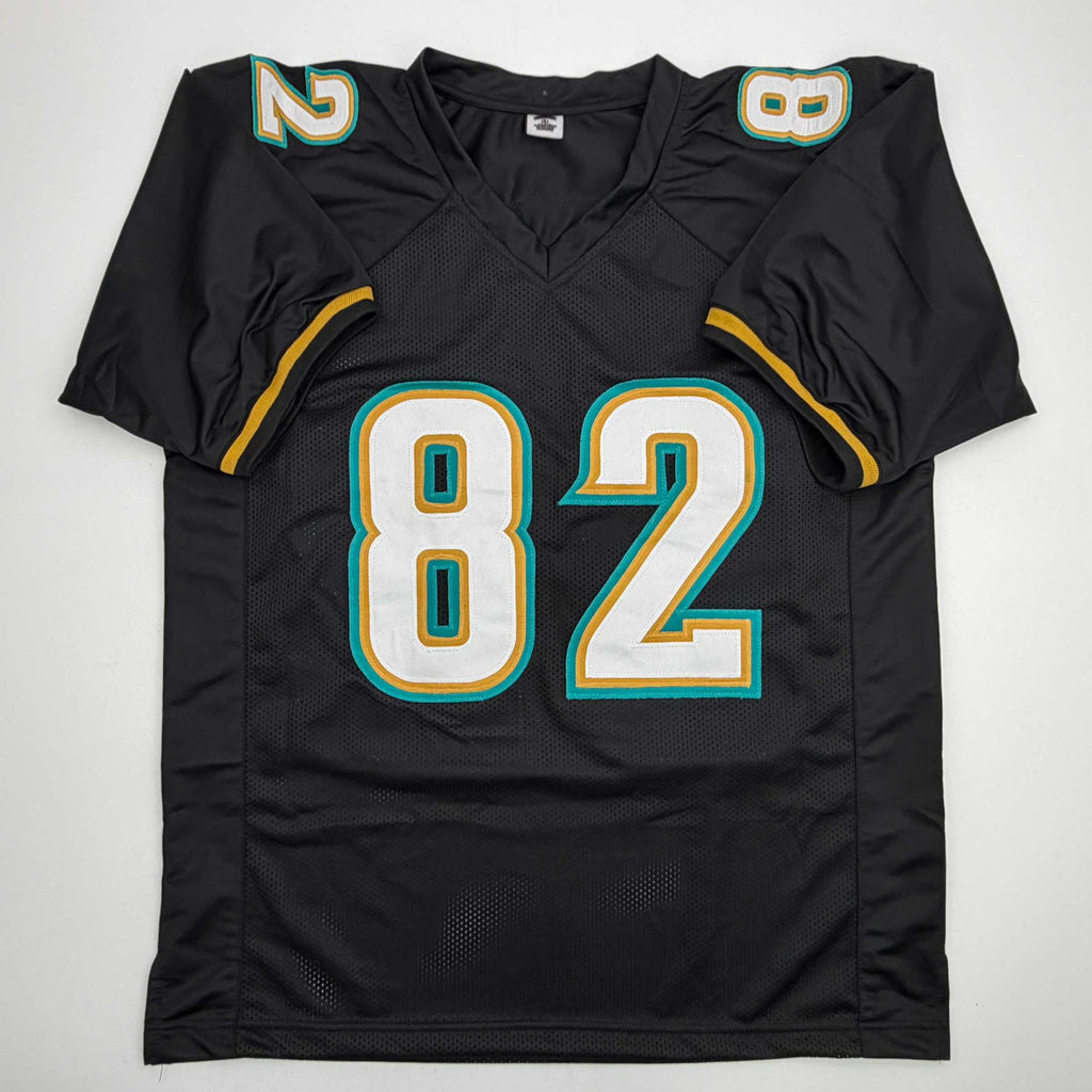 autographed-signed-jimmy-smith-jacksonville-black-football-jersey-beckett-bas-coa