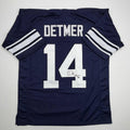 autographed-signed-ty-detmer-heisman-90-brigham-young-byu-blue-college-football-jersey-jsa-coa