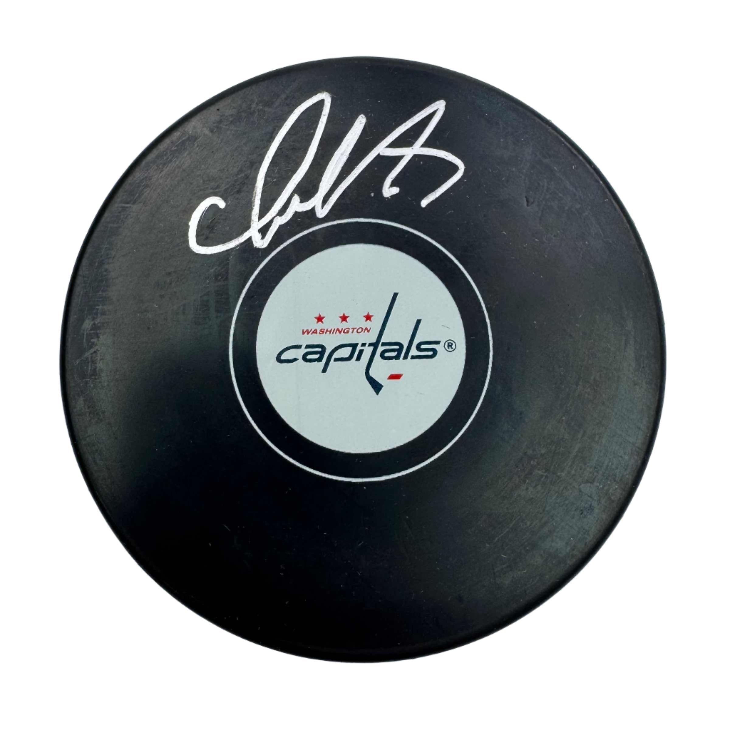 autographed-signed-alexander-alex-ovechkin-washington-capitals-logo-hockey-puck-fanatics-coa