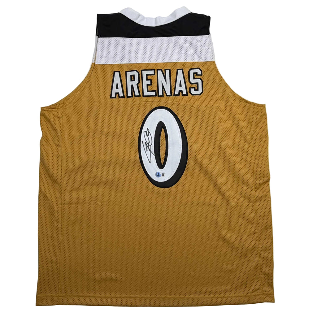 autographed-signed-gilbert-arenas-washington-gold-basketball-jersey-beckett-bas-coa