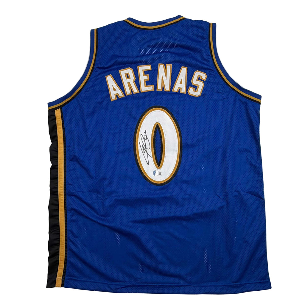 autographed-signed-gilbert-arenas-washington-blue-basketball-jersey-beckett-bas-coa