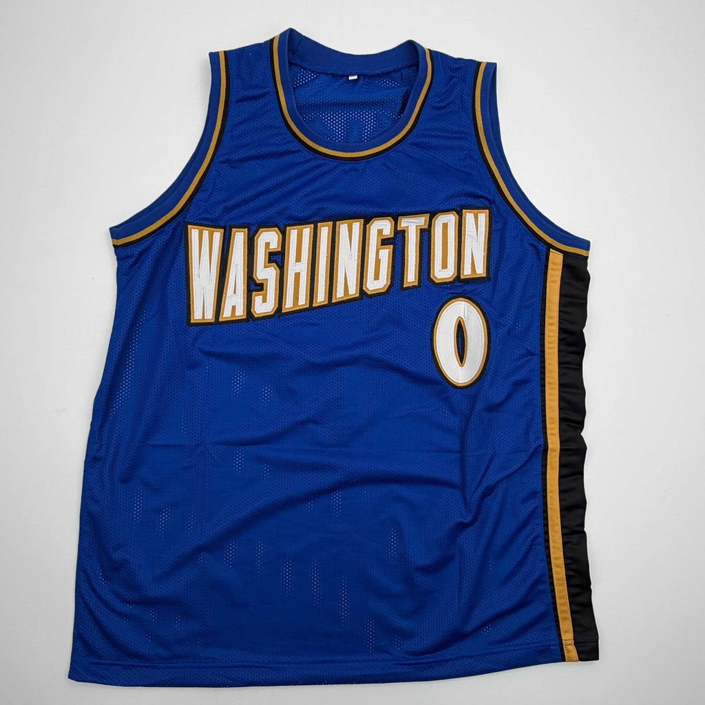 autographed-signed-gilbert-arenas-washington-blue-basketball-jersey-beckett-bas-coa
