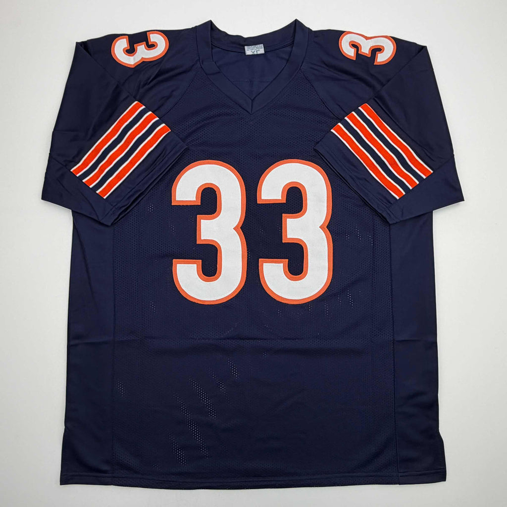autographed-signed-charles-tillman-peanut-chicago-blue-football-jersey-beckett-bas-coa