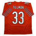 autographed-signed-charles-tillman-peanut-chicago-orange-football-jersey-beckett-bas-coa