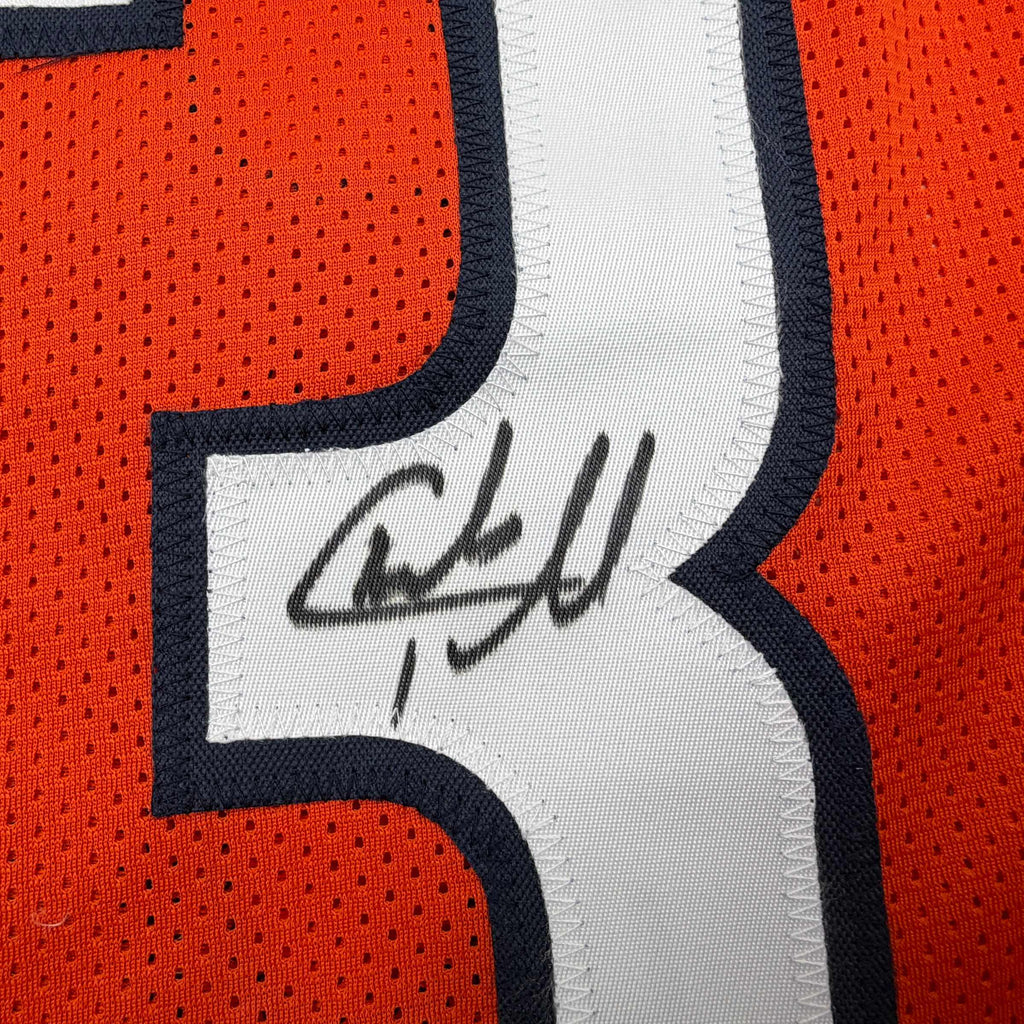 autographed-signed-charles-tillman-peanut-chicago-orange-football-jersey-beckett-bas-coa