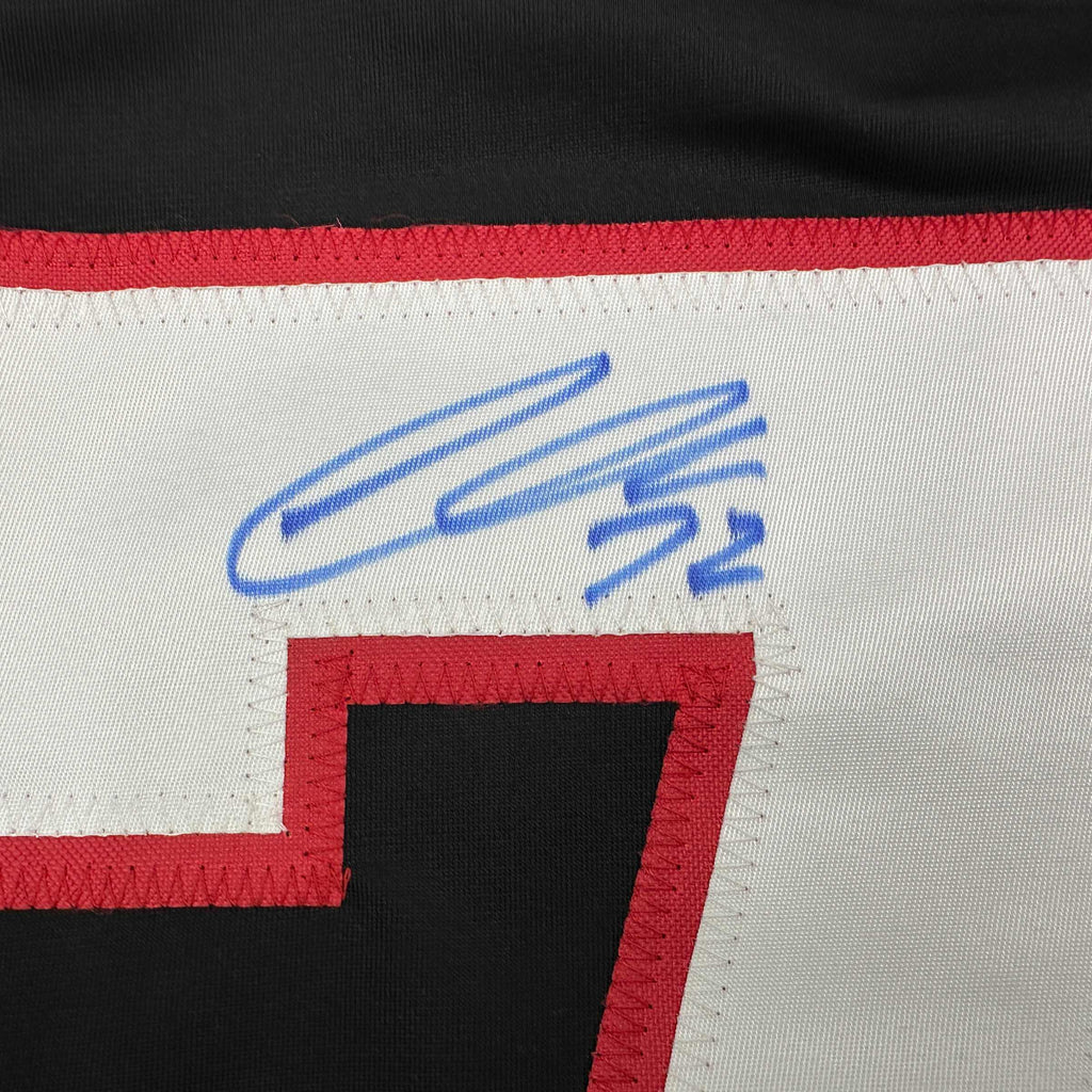 autographed-signed-thomas-chabot-ottawa-black-hockey-jersey-jsa-coa
