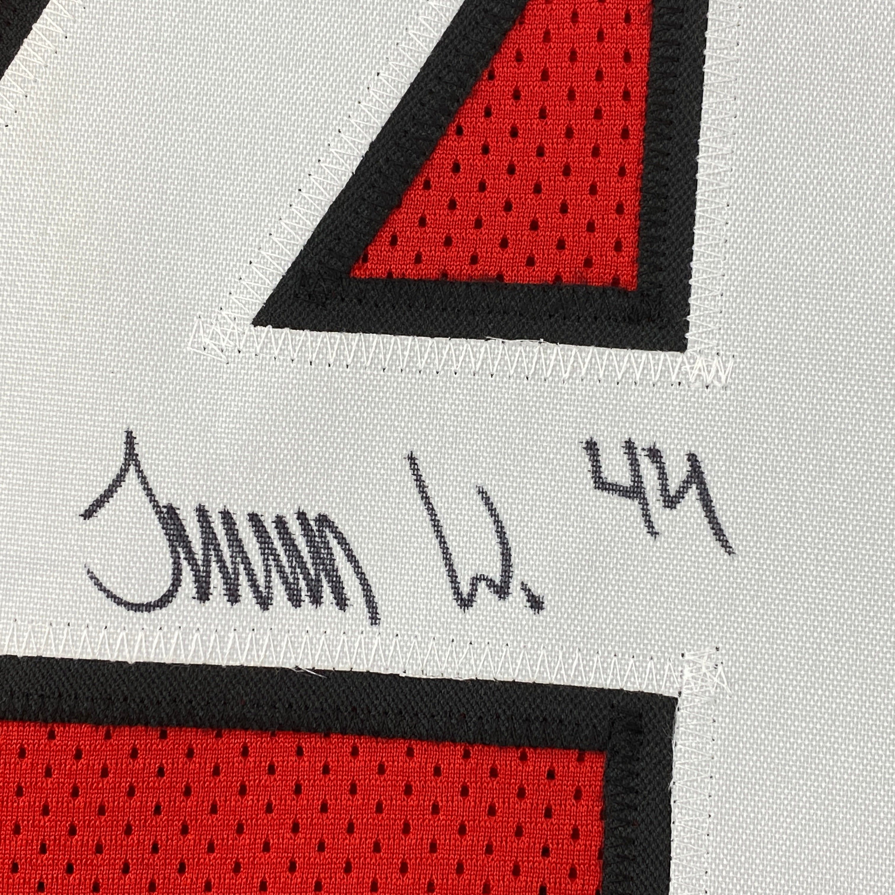 autographed-signed-travon-walker-georgia-red-college-football-jersey-beckett-bas-coa