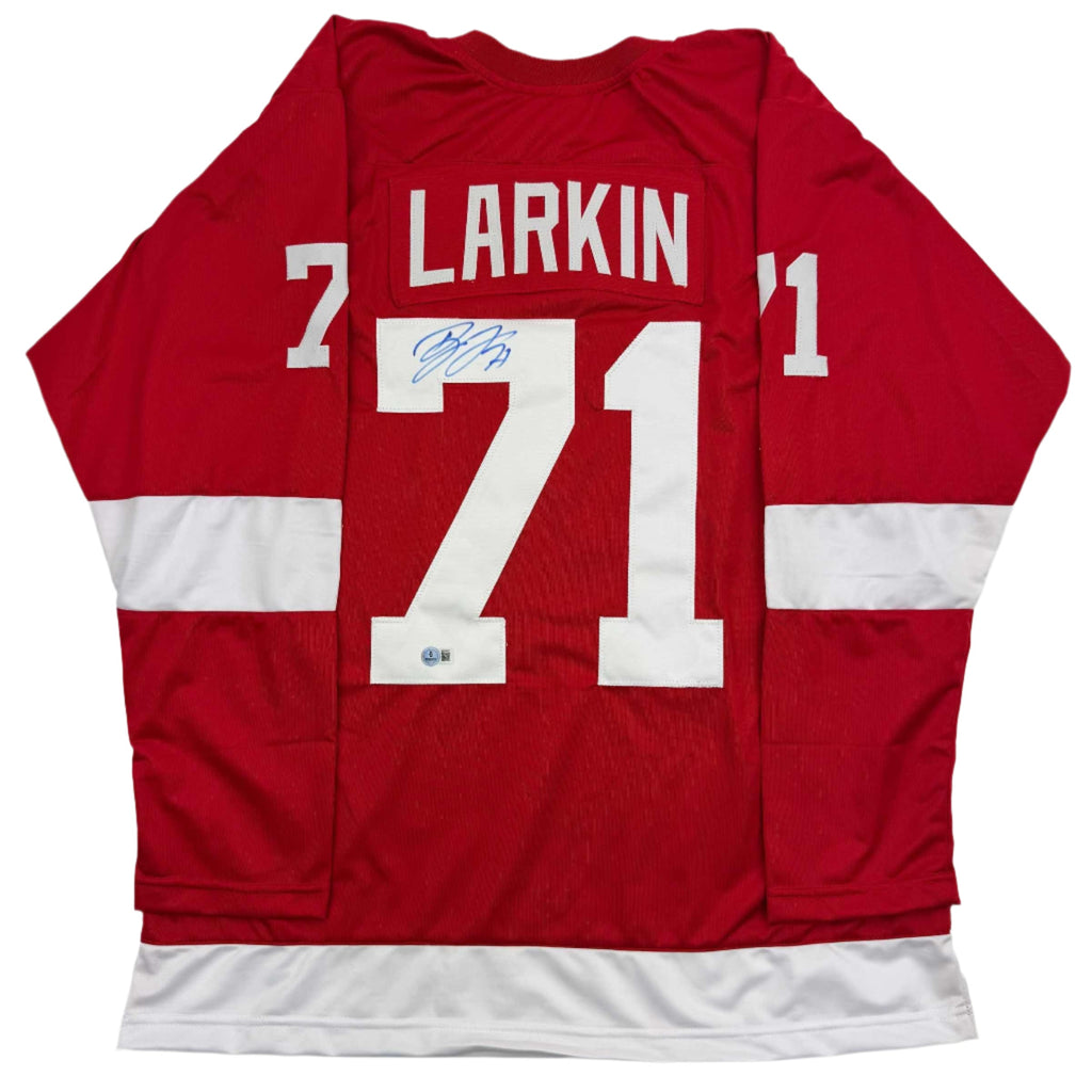 autographed-signed-dylan-larkin-detroit-red-hockey-jersey-beckett-bas-coa