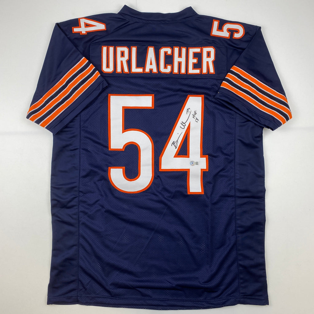 autographed-signed-brian-urlacher-hof-18-chicago-blue-football-jersey-beckett-bas-coa
