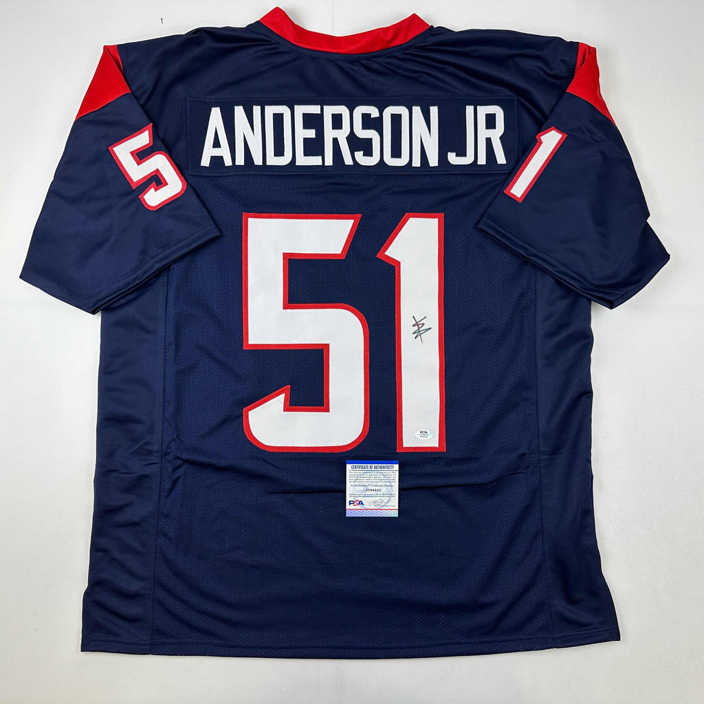 autographed-signed-will-anderson-jr-houston-blue-football-jersey-psa-dna-coa
