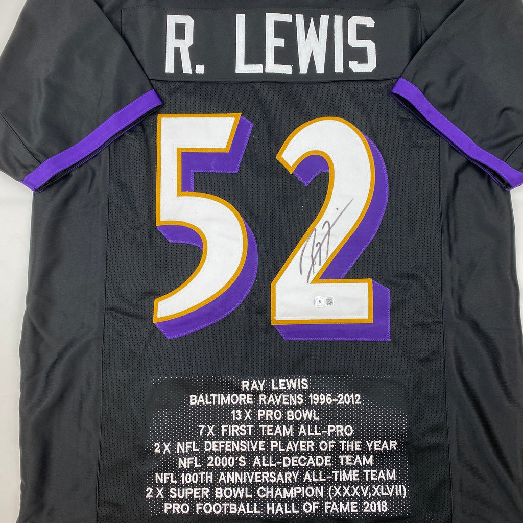 autographed-signed-ray-lewis-baltimore-black-stat-football-jersey-beckett-bas-coa