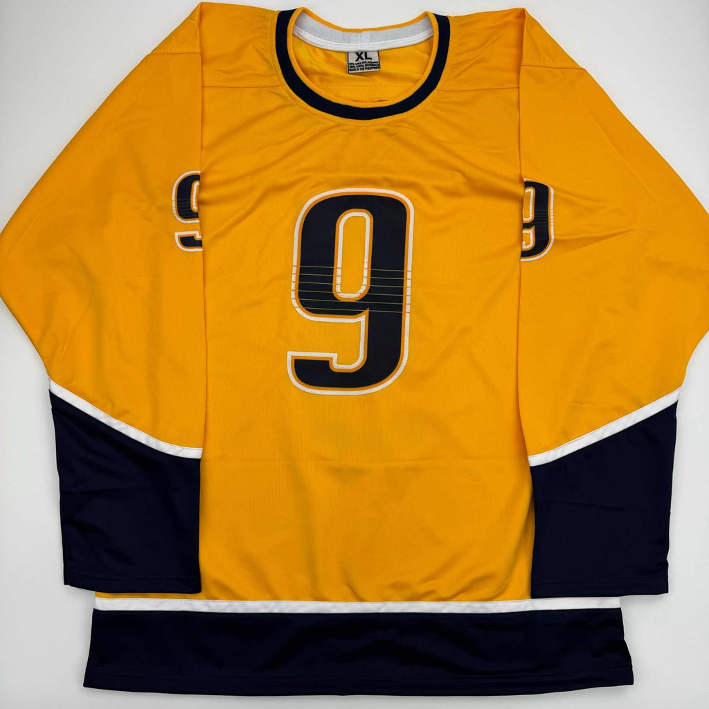 autographed-signed-filip-forsberg-nashville-yellow-hockey-jersey-jsa-coa