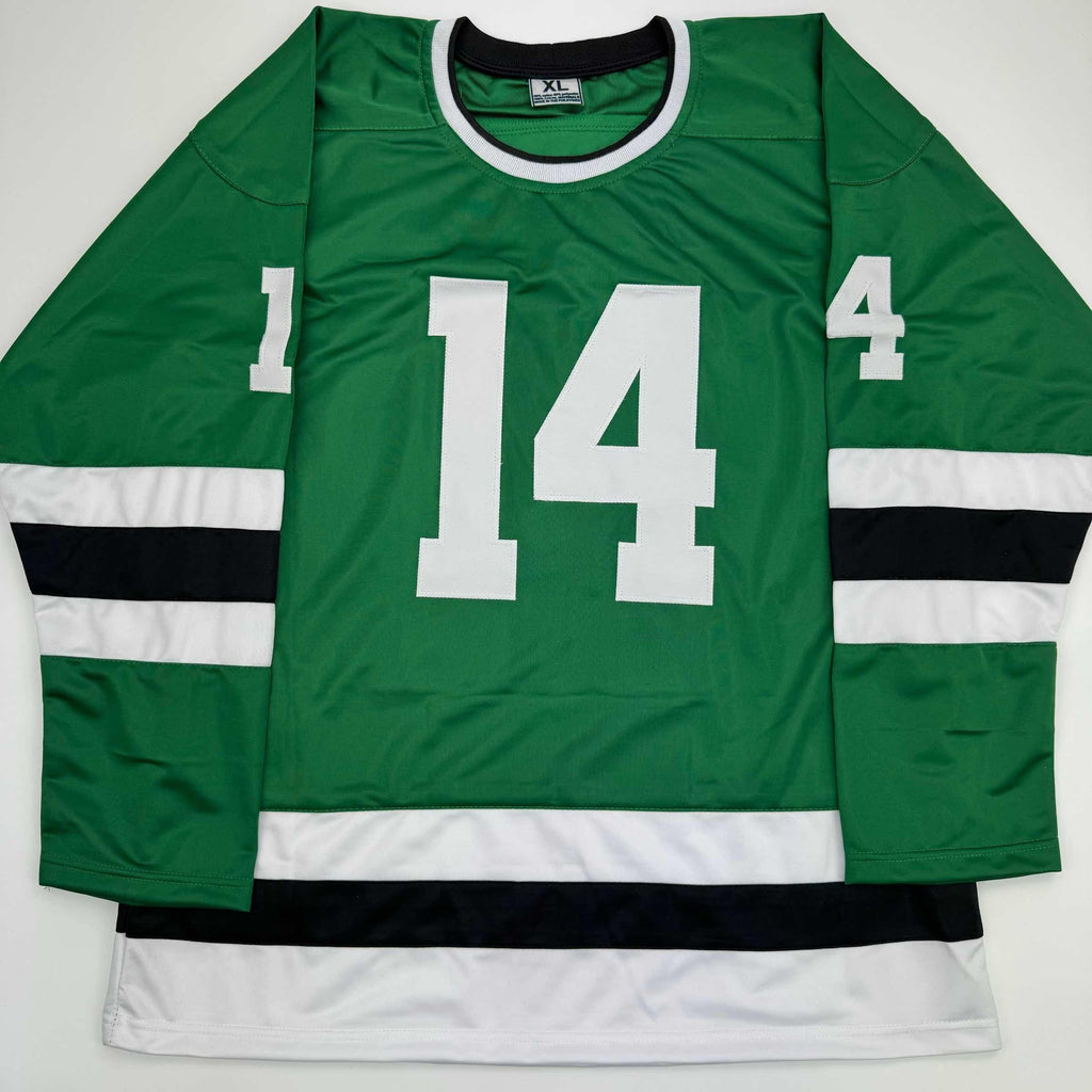 autographed-signed-jamie-benn-dallas-green-retro-hockey-jersey-jsa-coa