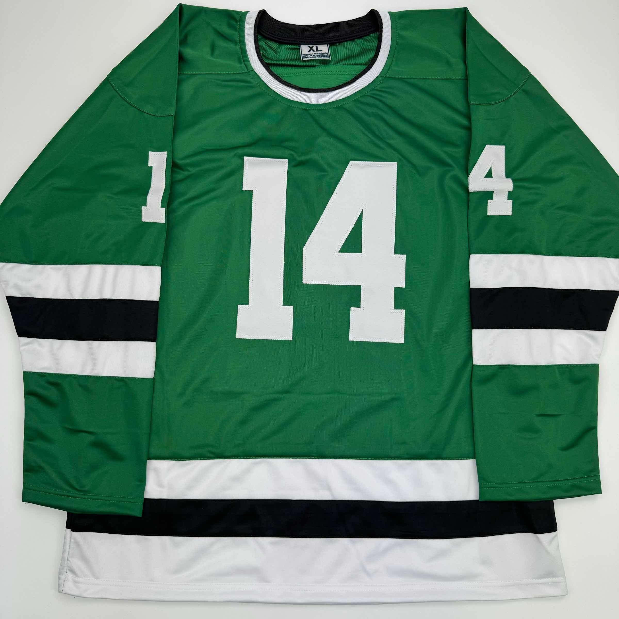 autographed-signed-jamie-benn-dallas-green-retro-hockey-jersey-jsa-coa