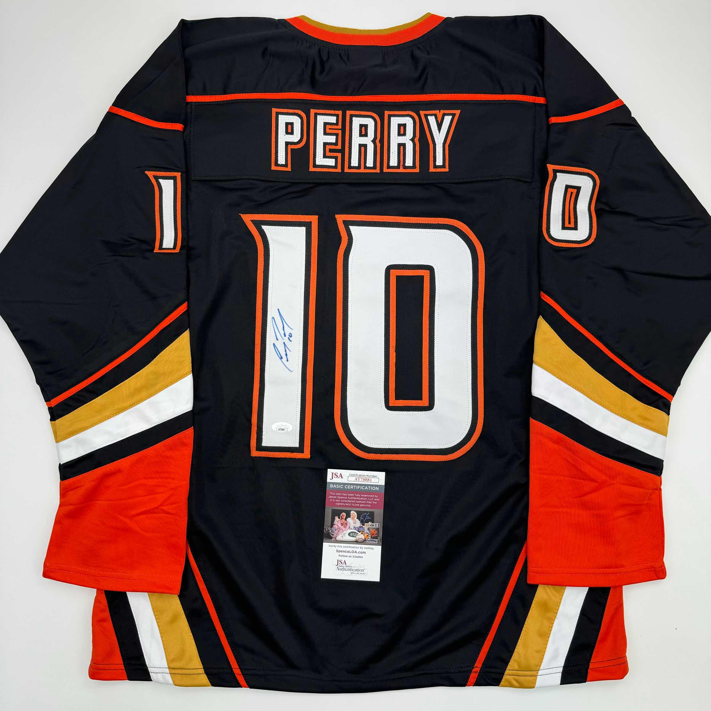 autographed-signed-corey-perry-anaheim-black-hockey-jersey-jsa-coa
