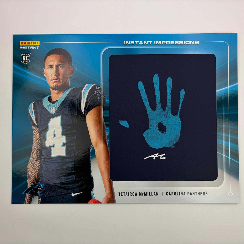 2025-panini-instant-impressions-tetairoa-mcmillan-ii-13-18x24-hand-print-autographed-auto-10-carolina-panthers-rookie-rc-oversized-football-card