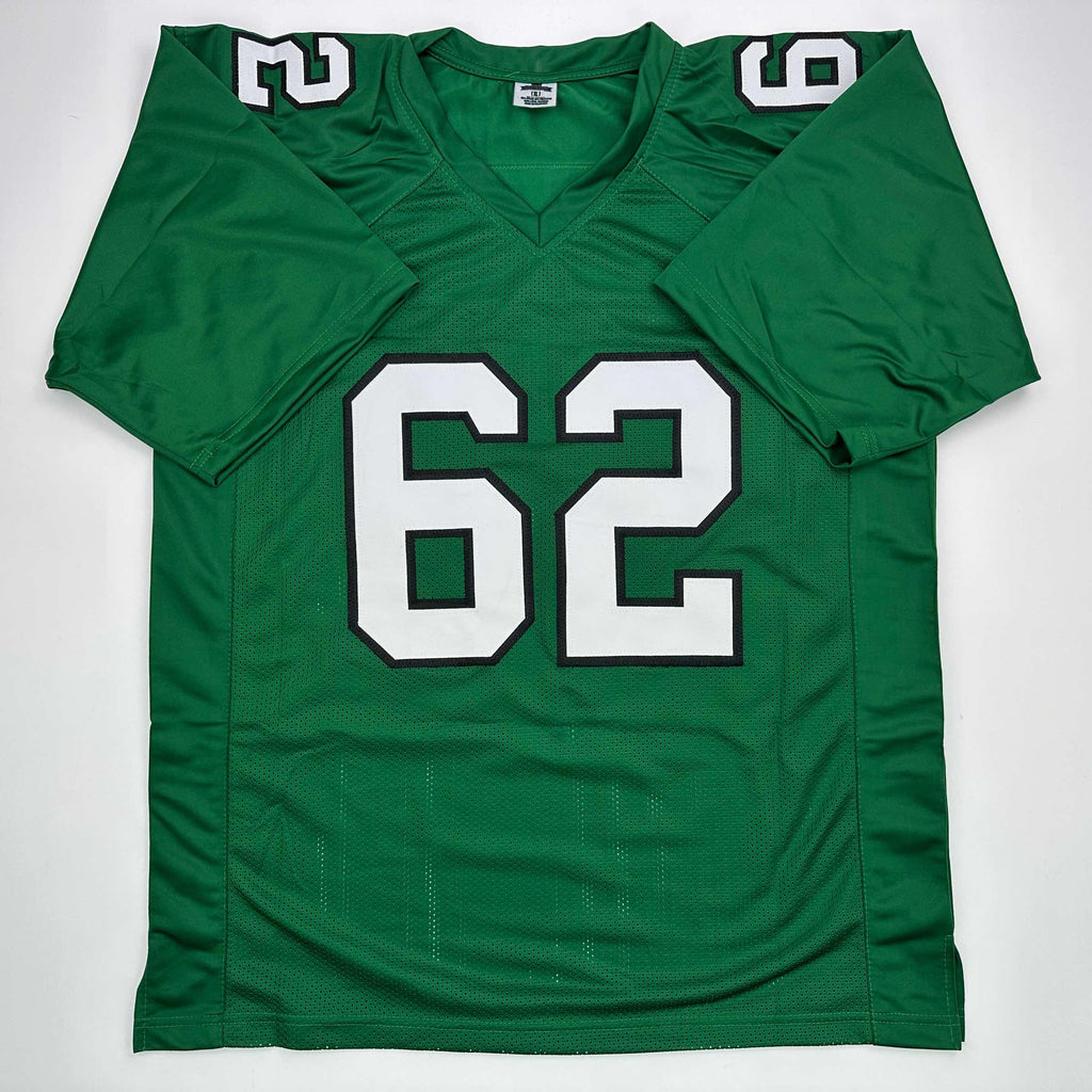 autographed-signed-jason-kelce-philadelphia-kelly-green-football-jersey-psa-dna-coa