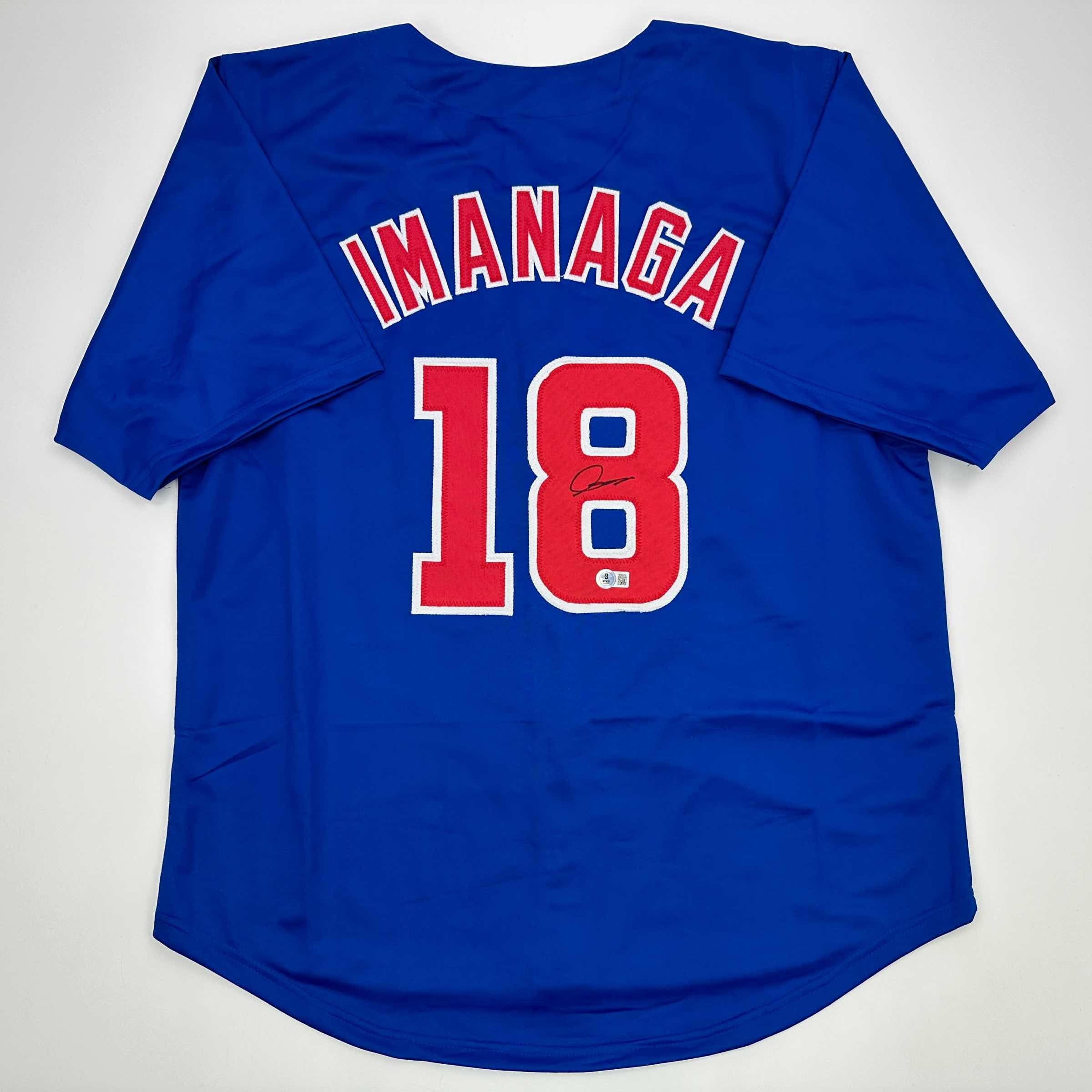autographed-signed-shota-imanaga-chicago-blue-baseball-jersey-beckett-bas-coa