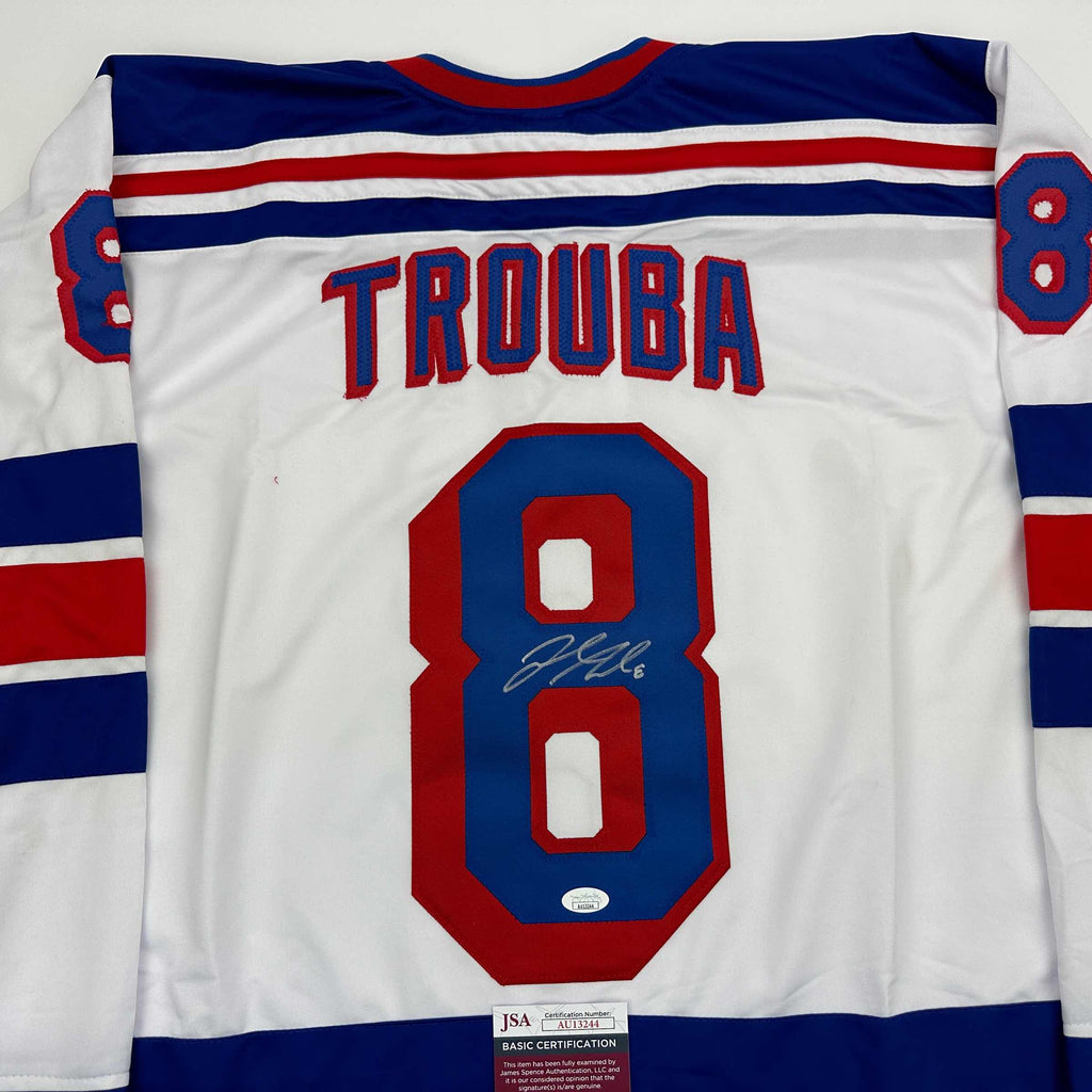 autographed-signed-jacob-trouba-new-york-white-hockey-jersey-jsa-coa