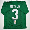 autographed-signed-nolan-smith-jr-philadelphia-kelly-green-football-jersey-jsa-coa