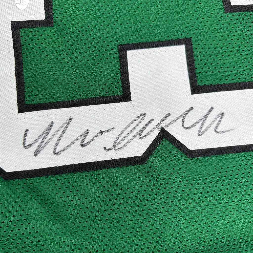 autographed-signed-nolan-smith-jr-philadelphia-kelly-green-football-jersey-jsa-coa