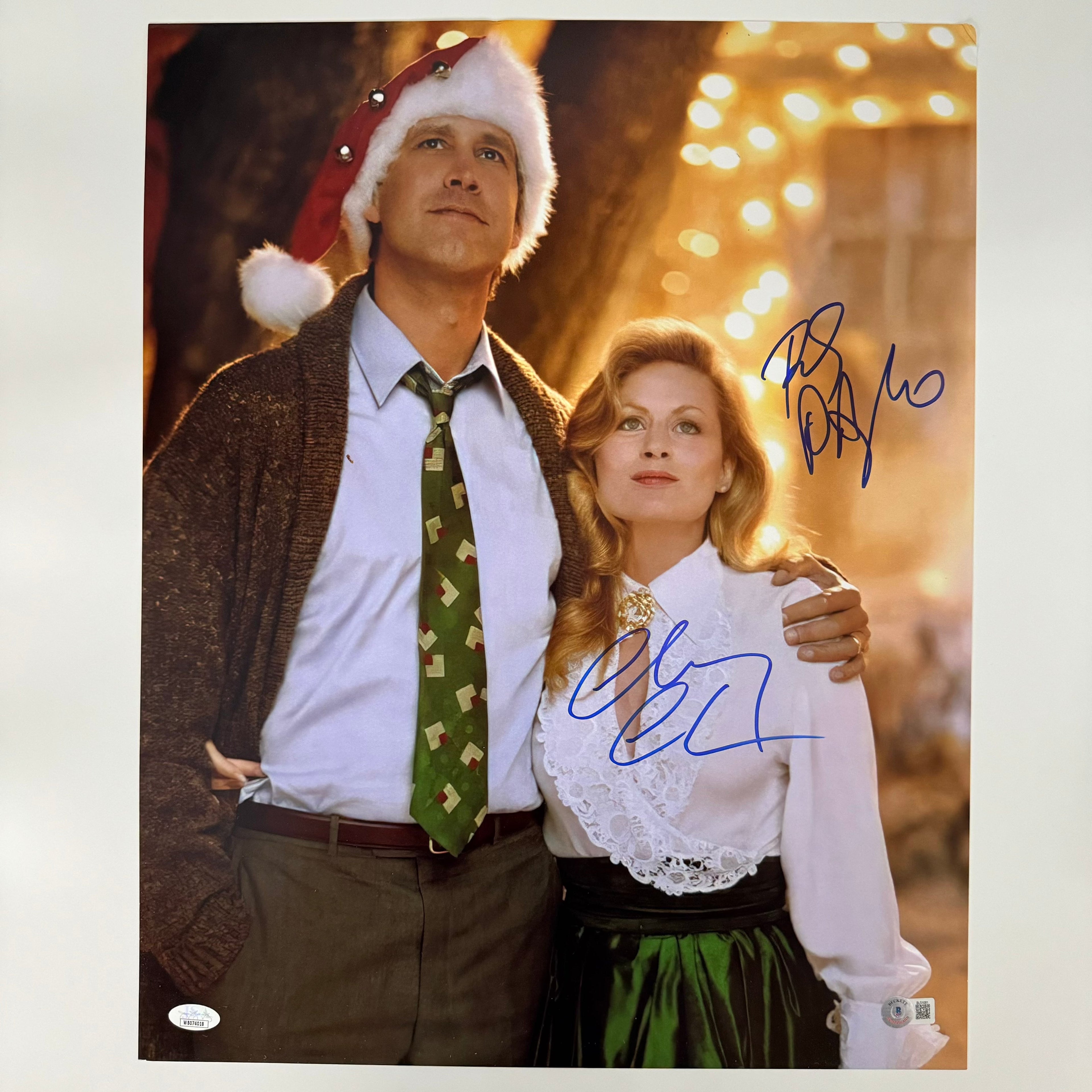 autographed-signed-chevy-chase-beverly-dangelo-national-lampoons-christmas-vacation-16x20-photo-jsa-coa