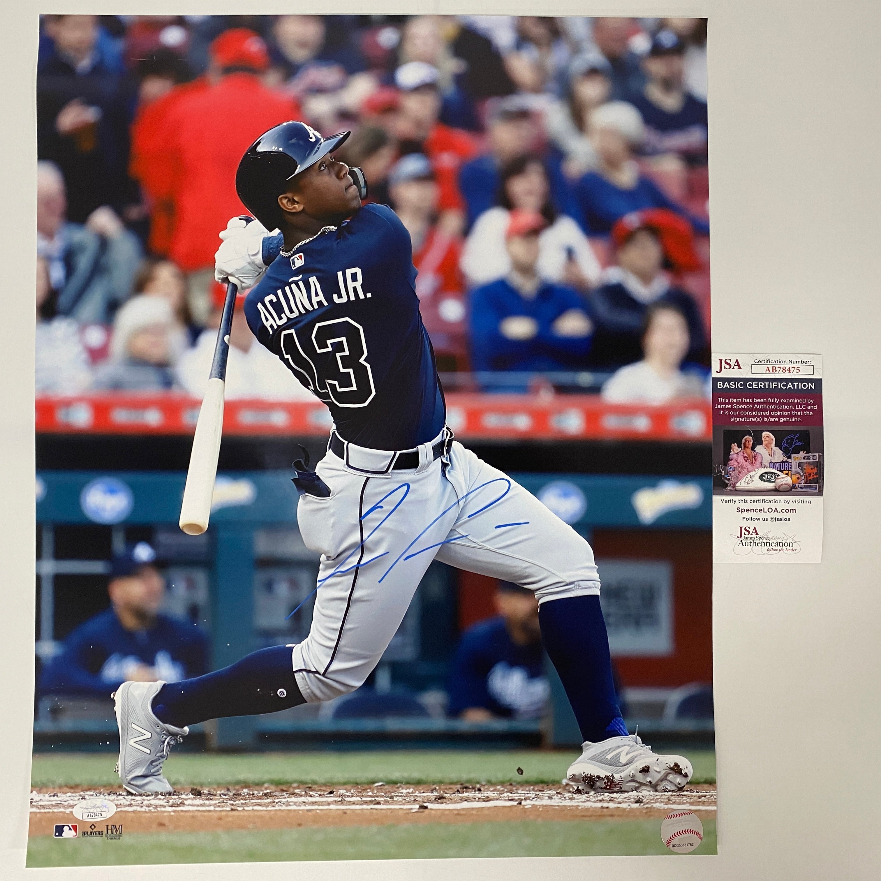 autographed-signed-ronald-acuna-jr-atlanta-braves-16x20-baseball-photo-jsa-coa-1