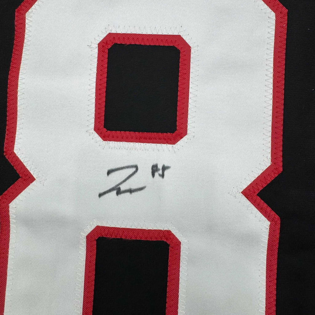 autographed-signed-jake-sanderson-ottawa-black-hockey-jersey-jsa-coa