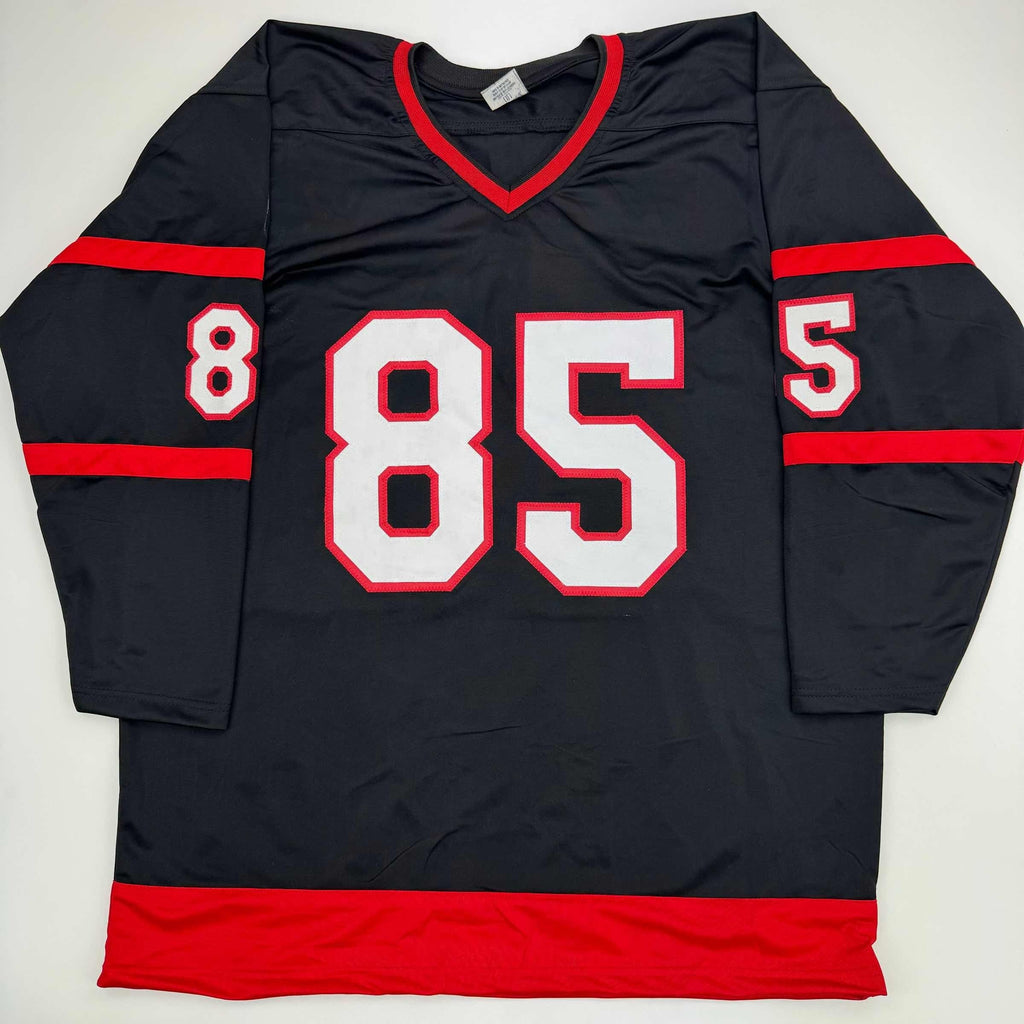 autographed-signed-jake-sanderson-ottawa-black-hockey-jersey-jsa-coa