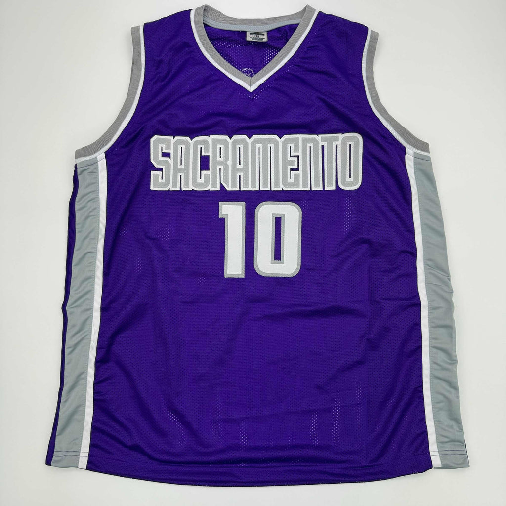 autographed-signed-domantas-sabonis-sacramento-purple-basketball-jersey-beckett-bas-coa