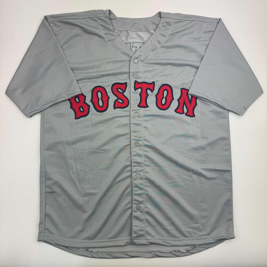 autographed-signed-pedro-martinez-boston-grey-baseball-jersey-beckett-bas-coa
