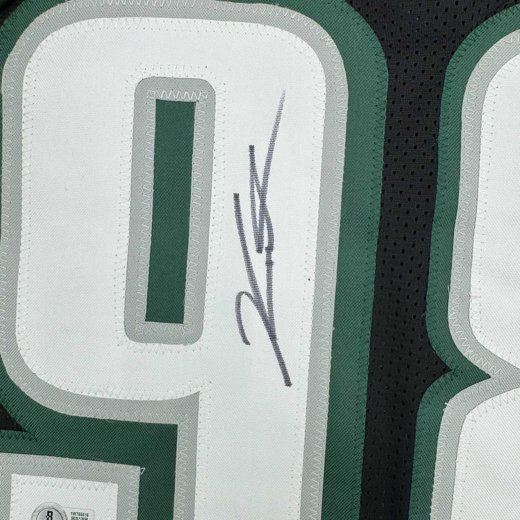 autographed-signed-jalen-carter-philadelphia-black-football-jersey-beckett-bas-coa