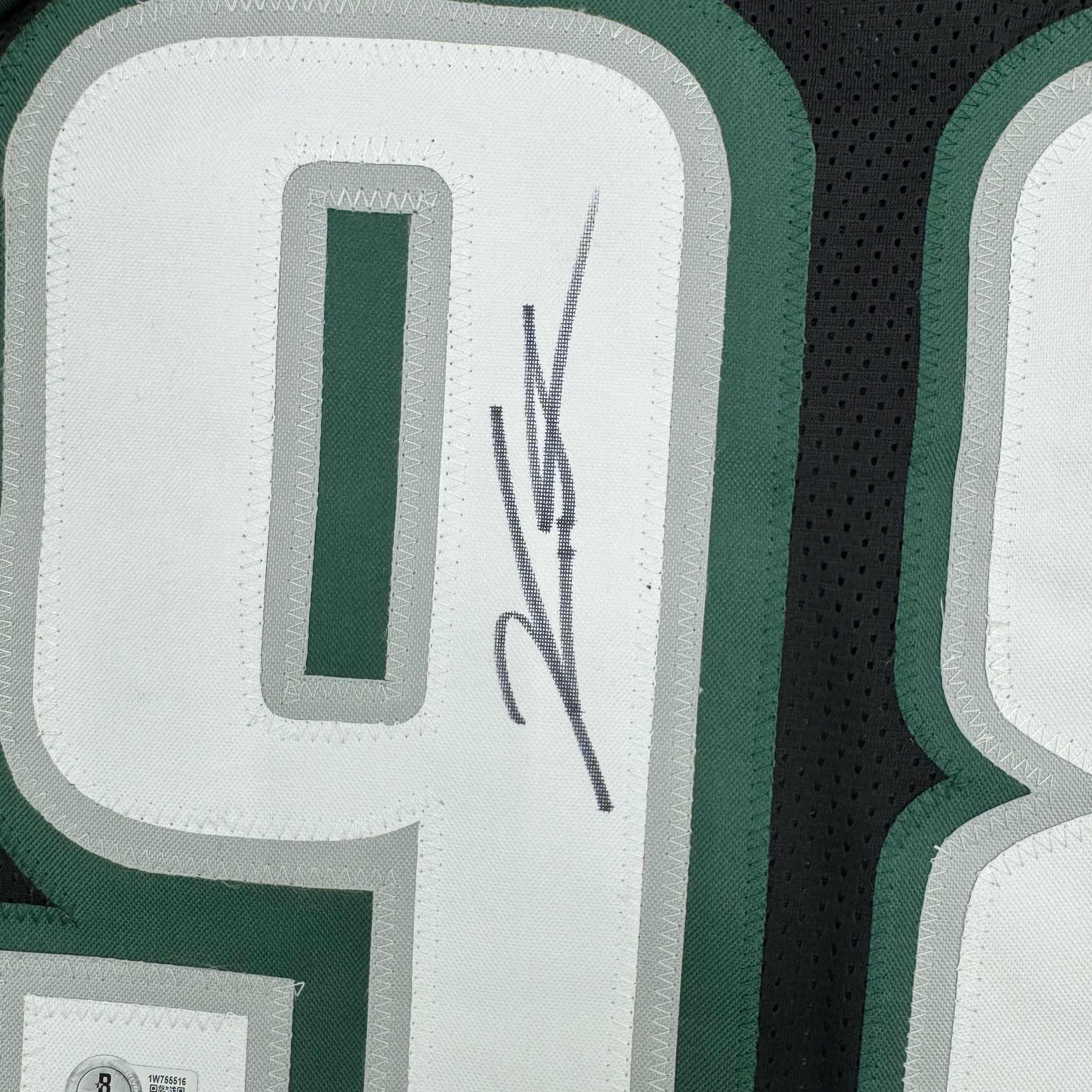 autographed-signed-jalen-carter-philadelphia-black-football-jersey-beckett-bas-coa