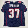 autographed-signed-rodney-harrison-new-england-blue-football-jersey-beckett-bas-coa