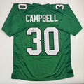 autographed-signed-jihaad-campbell-philadelphia-kelly-green-football-jersey-jsa-coa