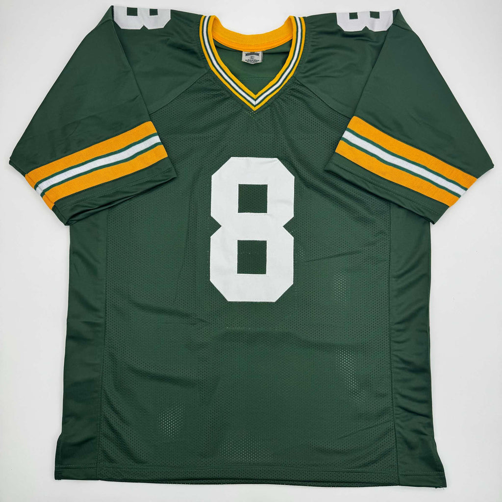 autographed-signed-josh-jacobs-green-bay-green-football-jersey-beckett-bas-coa