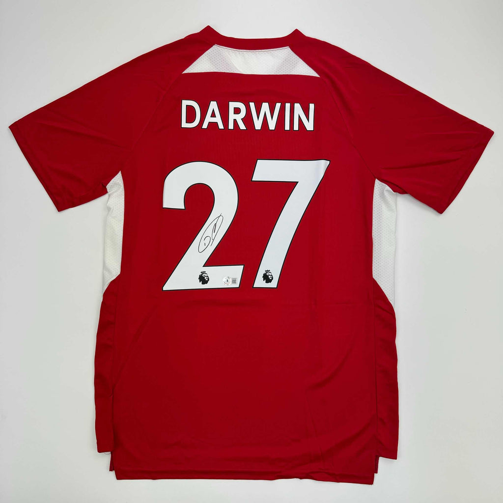 autographed-signed-darwin-nunez-liverpool-red-soccer-jersey-beckett-bas-coa-2