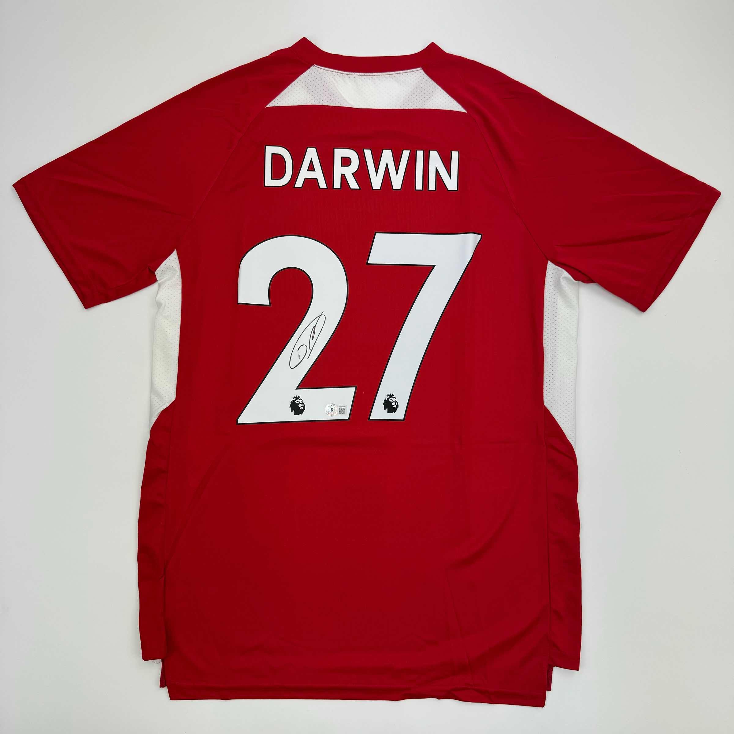 autographed-signed-darwin-nunez-liverpool-red-soccer-jersey-beckett-bas-coa-2