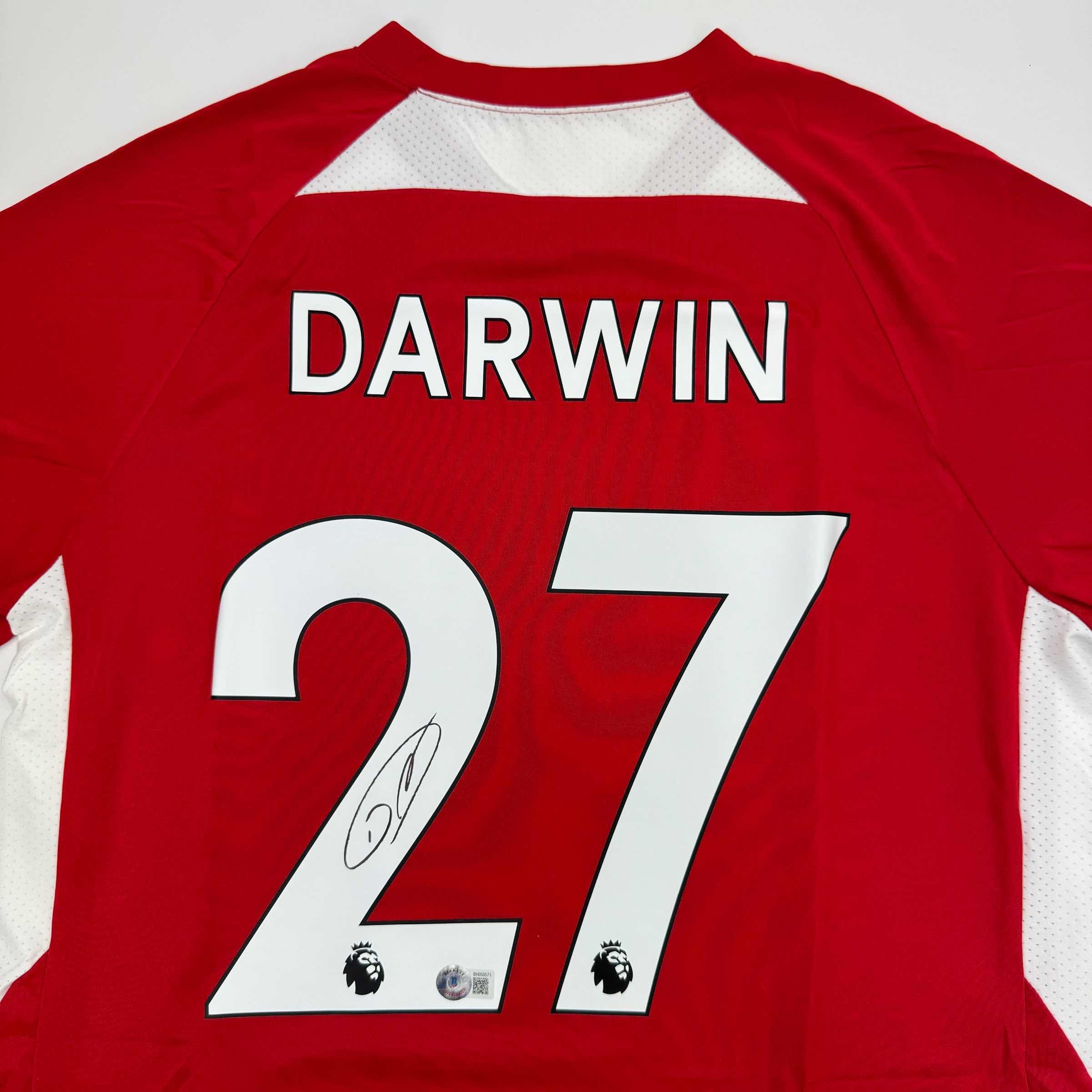 autographed-signed-darwin-nunez-liverpool-red-soccer-jersey-beckett-bas-coa-2
