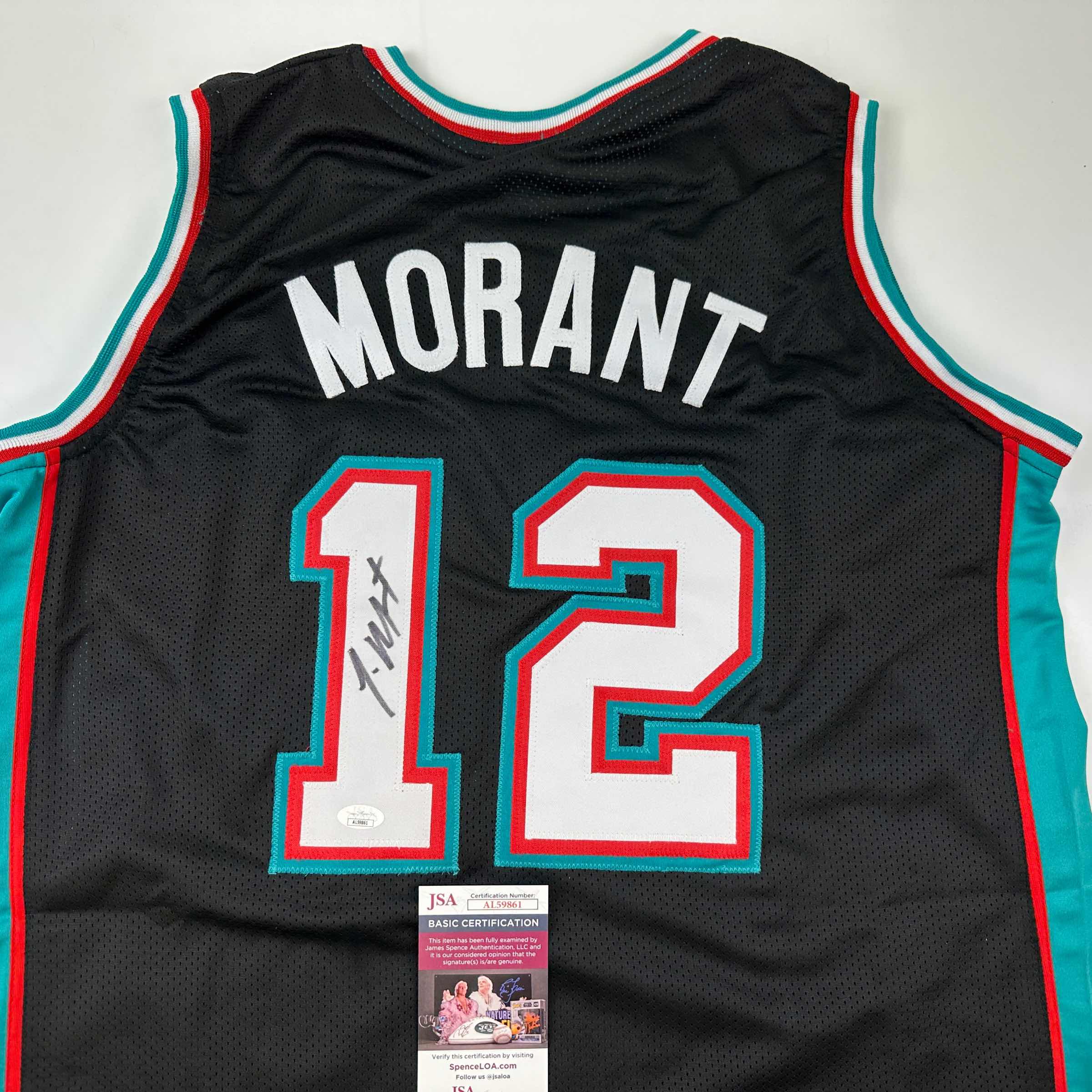 autographed-signed-ja-morant-memphis-black-basketball-jersey-jsa-coa