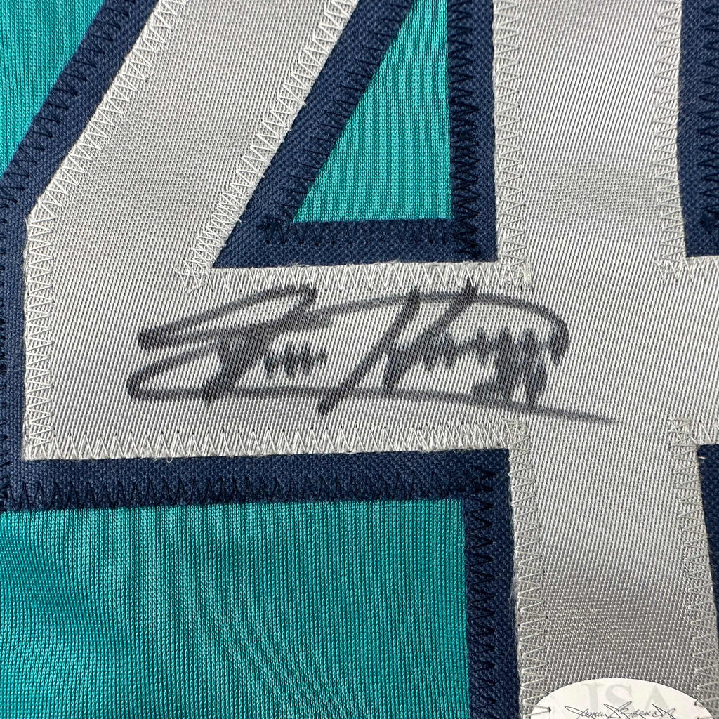 autographed-signed-felix-hernandez-seattle-teal-baseball-jersey-jsa-coa