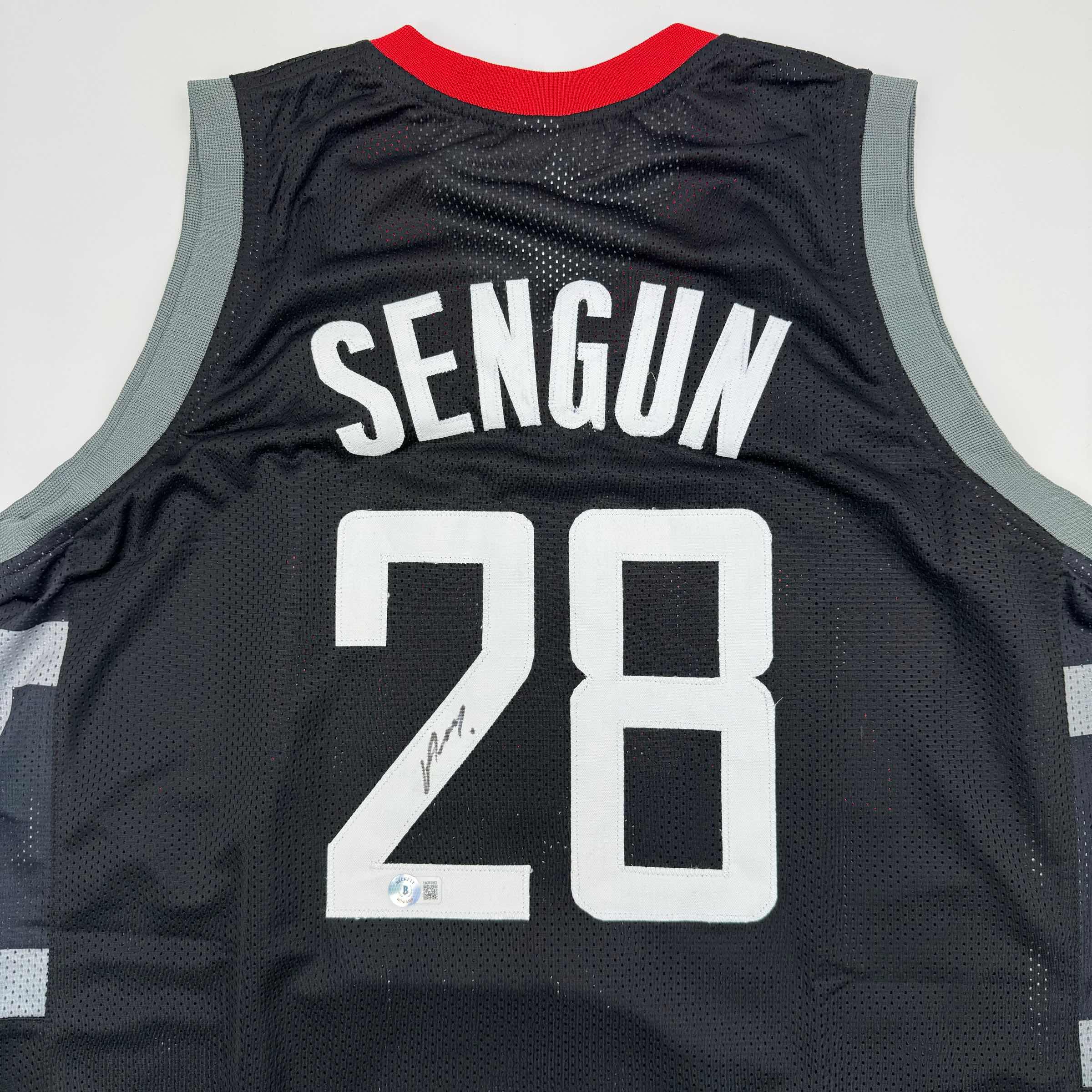 autographed-signed-alperen-sengun-houston-black-basketball-jersey-beckett-bas-coa