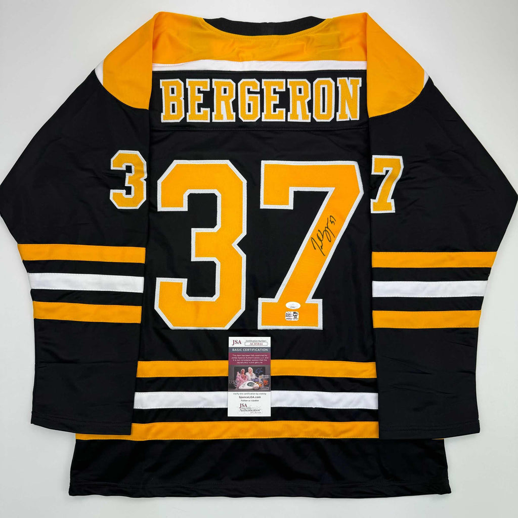 autographed-signed-patrice-bergeron-boston-black-hockey-jersey-jsa-coa